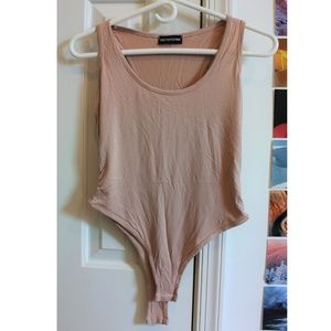 Basic Nude Racer Back Bodysuit